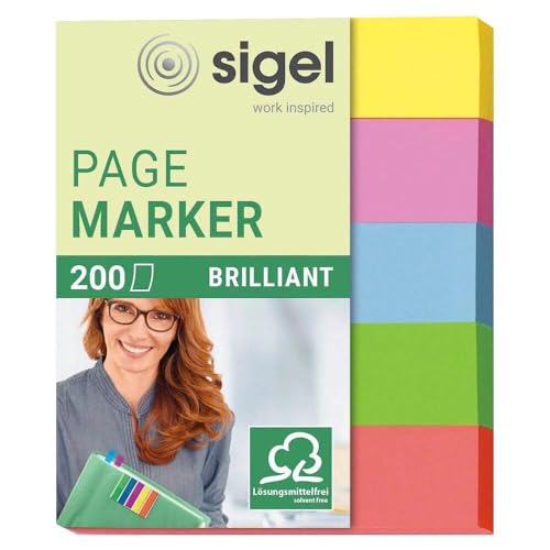 sigel Haftmarker brillant mini 50x60mm Inh.200 VE200 von Sigel