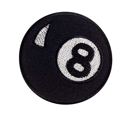 8 Ball Pool Biker Rider Aufnäher Besticktes Patch zum Aufbügeln Applique von SigitasTrading