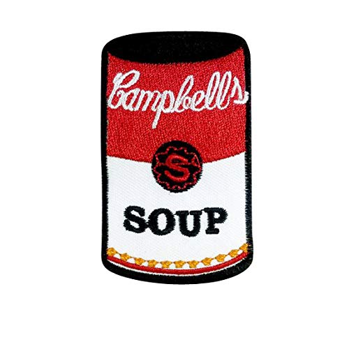 Campbell's Andy Warhol Pop Art T Retro Aufnäher Besticktes Patch zum Aufbügeln Applique von SigitasTrading