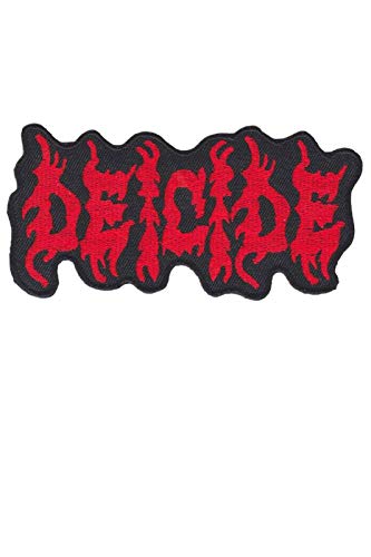 Deicide Death Metal Band Red Aufnäher Besticktes Patch zum Aufbügeln Applique von SigitasTrading