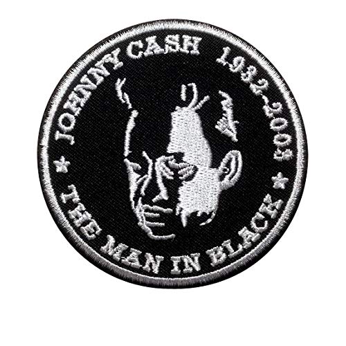 Johnny Cash Aufnäher Besticktes Patch zum Aufbügeln Applique von SigitasTrading