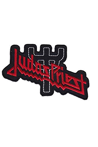 Judas Priest Red Silver Aufnäher Besticktes Patch zum Aufbügeln Applique von SigitasTrading