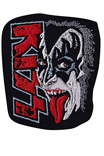 Kiss Gene Simmons Tongue Hq Aufnäher Besticktes Patch zum Aufbügeln Applique von SigitasTrading