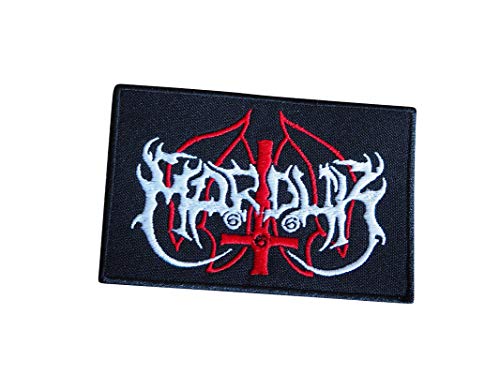 MARDUK Industrial Metal (Merchandise for Black Metal, Death Thrash Punk, Gothic etc)2 Embroidered Iron on Applique Souvenir Accessory von SigitasTrading