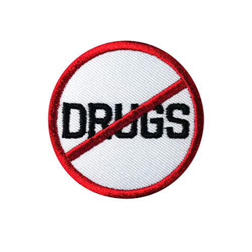 No Drugs Aufnäher Besticktes Patch zum Aufbügeln Applique von SigitasTrading