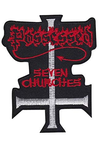 Possessed Seven Churches Death Metal Ban Aufnäher Besticktes Patch zum Aufbügeln Applique von SigitasTrading