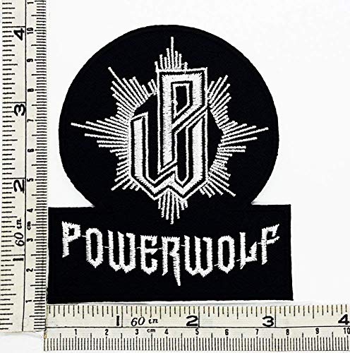 Powerwolf Black Aufnäher Besticktes Patch zum Aufbügeln Applique von SigitasTrading