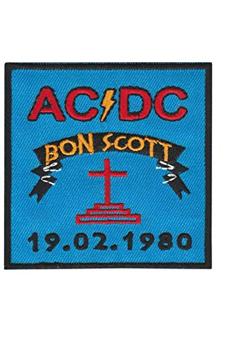 SigitasTrading Ac Dc ACDC Bon Scott 19021980 Aufnäher Besticktes Patch zum Aufbügeln Applique von SigitasTrading