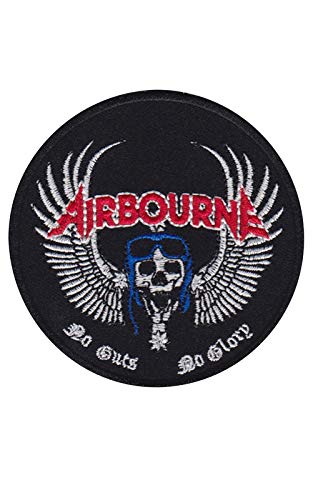 SigitasTrading Airbourne No Guts Glory Aufnäher Besticktes Patch zum Aufbügeln Applique von SigitasTrading