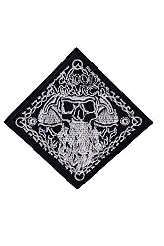 SigitasTrading Amon Amarth Skull Melodic Death Metal Aufnäher Besticktes Patch zum Aufbügeln Applique von SigitasTrading