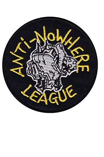 SigitasTrading Anti Nowhere League Punk Band Aufnäher Besticktes Patch zum Aufbügeln Applique von SigitasTrading