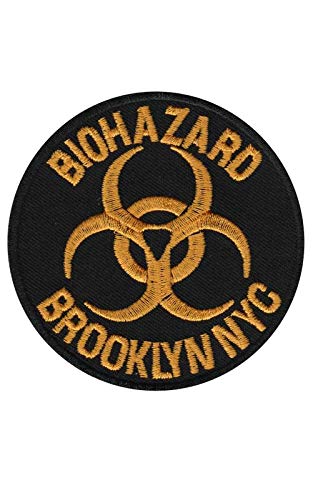 SigitasTrading Biohazard Brooklyn NYC Hardcore Punk Met Aufnäher Besticktes Patch zum Aufbügeln Applique von SigitasTrading