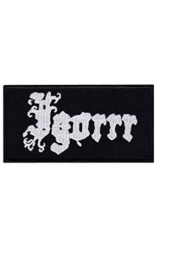 SigitasTrading Black Death Metal Barock Klas Aufnäher Besticktes Patch zum Aufbügeln Applique von SigitasTrading