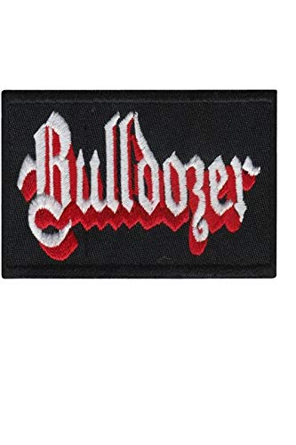 SigitasTrading Bulldozer Speed Thrash Metal Band Aufnäher Besticktes Patch zum Aufbügeln Applique von SigitasTrading