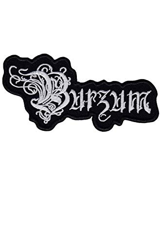 SigitasTrading Burzum Silver Black Metal Und Dark Ambient Aufnäher Besticktes Patch zum Aufbügeln Applique von SigitasTrading