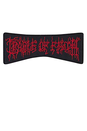 SigitasTrading Cradle of Filth Metal Band Red Aufnäher Besticktes Patch zum Aufbügeln Applique von SigitasTrading