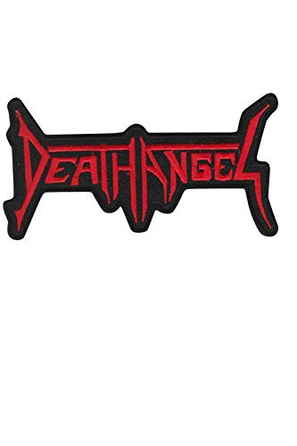 SigitasTrading Death Angel Red Thrash Metal Band Aufnäher Besticktes Patch zum Aufbügeln Applique von SigitasTrading