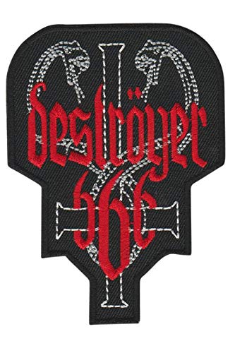 SigitasTrading Destroeyer 666 Extreme Metal Band Aufnäher Besticktes Patch zum Aufbügeln Applique von SigitasTrading