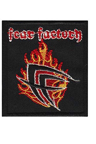 SigitasTrading Fear Factory Metal Band Aufnäher Besticktes Patch zum Aufbügeln Applique von SigitasTrading