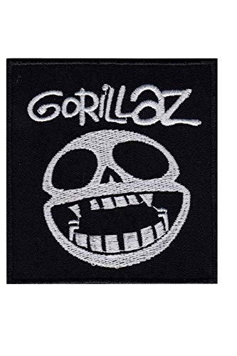 SigitasTrading Gorillaz Smile Aufnäher Besticktes Patch zum Aufbügeln Applique von SigitasTrading