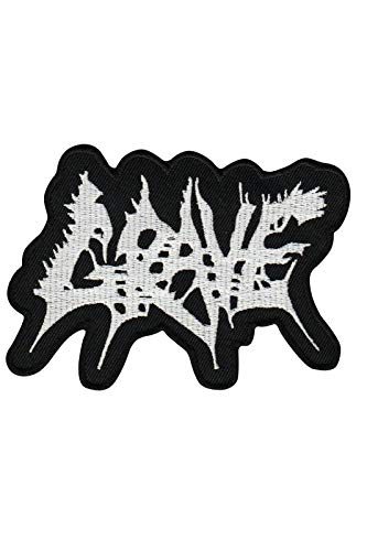 SigitasTrading Grave Death Metal Band Aufnäher Besticktes Patch zum Aufbügeln Applique von SigitasTrading