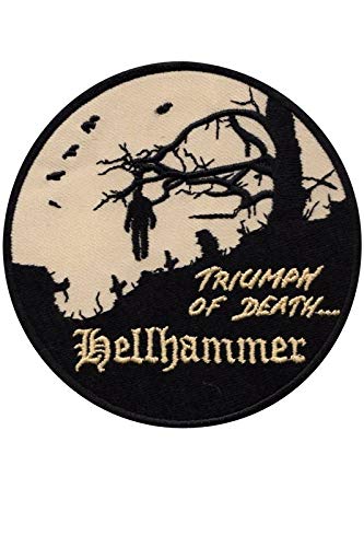 SigitasTrading Hellhammer Triumph of Death Aufnäher Besticktes Patch zum Aufbügeln Applique von SigitasTrading