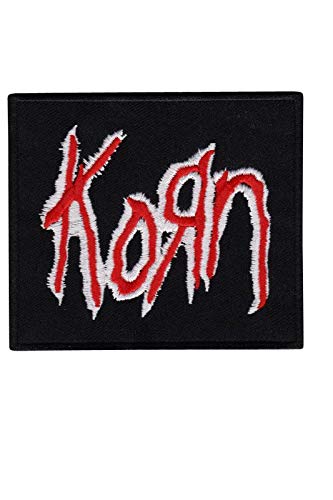 SigitasTrading Korn Black Red Metalband Aufnäher Besticktes Patch zum Aufbügeln Applique von SigitasTrading