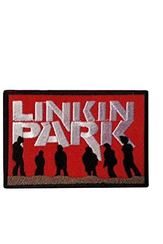 SigitasTrading Linkin Park White Red Aufnäher Besticktes Patch zum Aufbügeln Applique von SigitasTrading