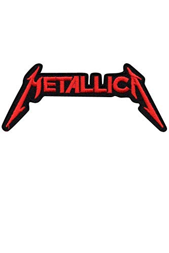 SigitasTrading Metallica Red Silver Hq Metal Band Aufnäher Besticktes Patch zum Aufbügeln Applique von SigitasTrading