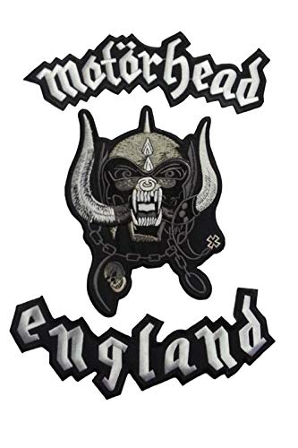 SigitasTrading Motoerhead England Big 36Cm 3 Piece Aufnäher Besticktes Patch zum Aufbügeln Applique von SigitasTrading