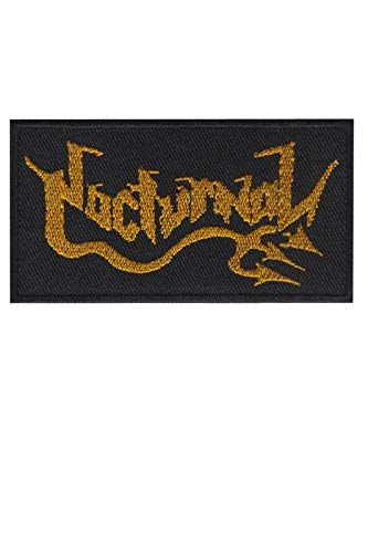 SigitasTrading Nocturnal Unholy Thrash Metal Aufnäher Besticktes Patch zum Aufbügeln Applique von SigitasTrading