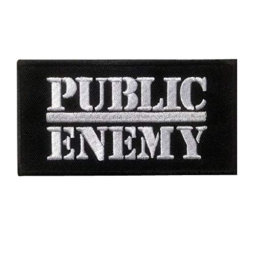 SigitasTrading Public Enemy Aufnäher Besticktes Patch zum Aufbügeln Applique von SigitasTrading