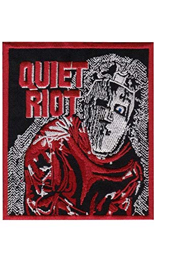 SigitasTrading Quiet Riot Heavy Metal Band Hq Aufnäher Besticktes Patch zum Aufbügeln Applique von SigitasTrading