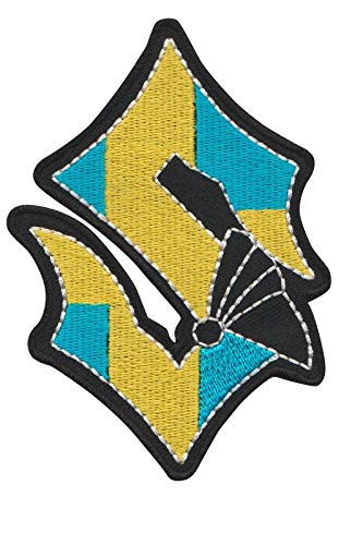 SigitasTrading Sabaton Blue Yellow Power Metal Band Aufnäher Besticktes Patch zum Aufbügeln Applique von SigitasTrading