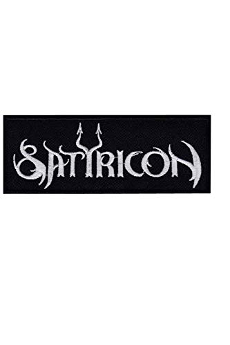 SigitasTrading Satyricon Silver Extreme Metal Band Musi Aufnäher Besticktes Patch zum Aufbügeln Applique von SigitasTrading