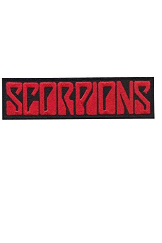 SigitasTrading Scorpions Red Aufnäher Besticktes Patch zum Aufbügeln Applique von SigitasTrading