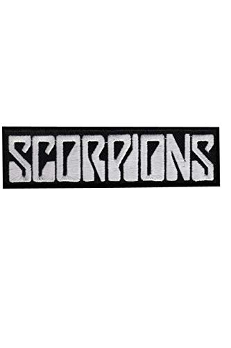 SigitasTrading Scorpions Silver Aufnäher Besticktes Patch zum Aufbügeln Applique von SigitasTrading