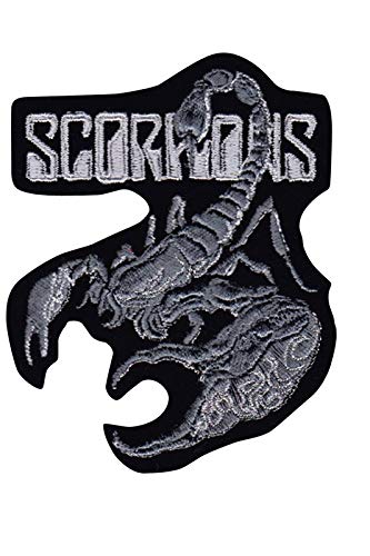 SigitasTrading Scorpions Silver Hq Aufnäher Besticktes Patch zum Aufbügeln Applique von SigitasTrading