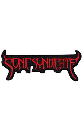 SigitasTrading Sonic Syndicate Red Metalcore Band Aufnäher Besticktes Patch zum Aufbügeln Applique von SigitasTrading