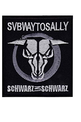 SigitasTrading Subway to Sally Schwarz Fo Aufnäher Besticktes Patch zum Aufbügeln Applique von SigitasTrading