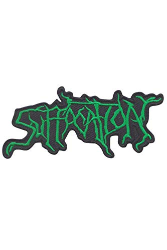 SigitasTrading Suhocahoan Suffocation Brutal Technical Death Meta Aufnäher Besticktes Patch zum Aufbügeln Applique von SigitasTrading