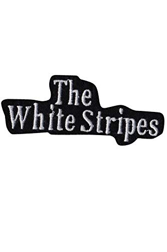 SigitasTrading The Weiss Stripes White Rockband Music Aufnäher Besticktes Patch zum Aufbügeln Applique von SigitasTrading