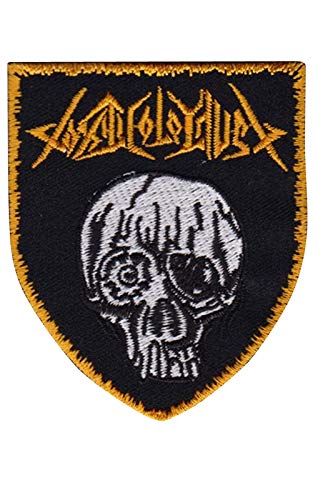 SigitasTrading Toxic Holocaust Skull Thrash Metal Aufnäher Besticktes Patch zum Aufbügeln Applique von SigitasTrading