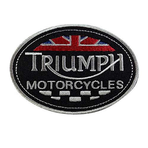 SigitasTrading Triumph T Sports Racing Motorsport Aufnäher Besticktes Patch zum Aufbügeln Applique von SigitasTrading