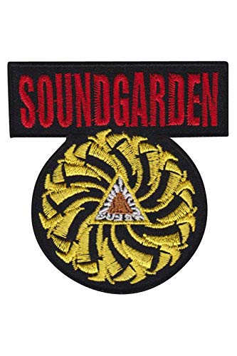 Soundgarden Red Gold Us Grunge Band Aufnäher Besticktes Patch zum Aufbügeln Applique von SigitasTrading