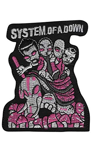 System Of A Down Purple Aufnäher Besticktes Patch zum Aufbügeln Applique von SigitasTrading