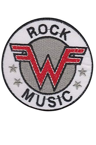 Weezer Rock Music Round White Aufnäher Besticktes Patch zum Aufbügeln Applique von SigitasTrading