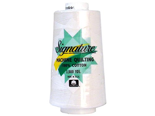 Signature 100% Ctn Quilt Thread 3000yd White 100% Baumwolle, 3000 weiß, 2743 von Signature