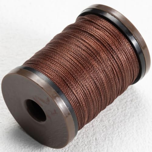 0,4 mm Polyester Lederfäden, Wachsfaden Cord für Lederhandwerk Leder Nähgarn Garn für Handwerk, Nähen, Buchbinden, Schmuck, Häkeln Und Die Buchbinder Nähfäden von SiiRo