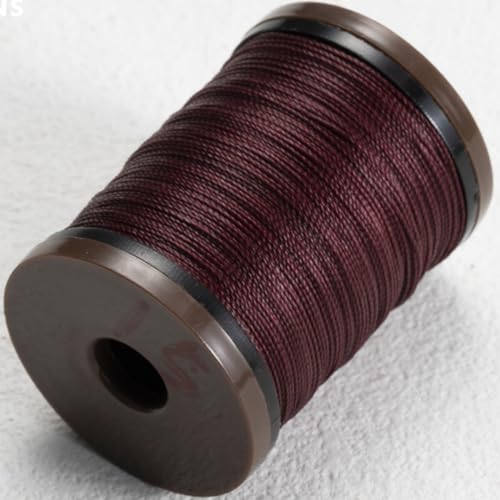 0,4 mm Polyester Lederfäden, Wachsfaden Cord für Lederhandwerk Leder Nähgarn Garn für Handwerk, Nähen, Buchbinden, Schmuck, Häkeln Und Die Buchbinder Nähfäden von SiiRo